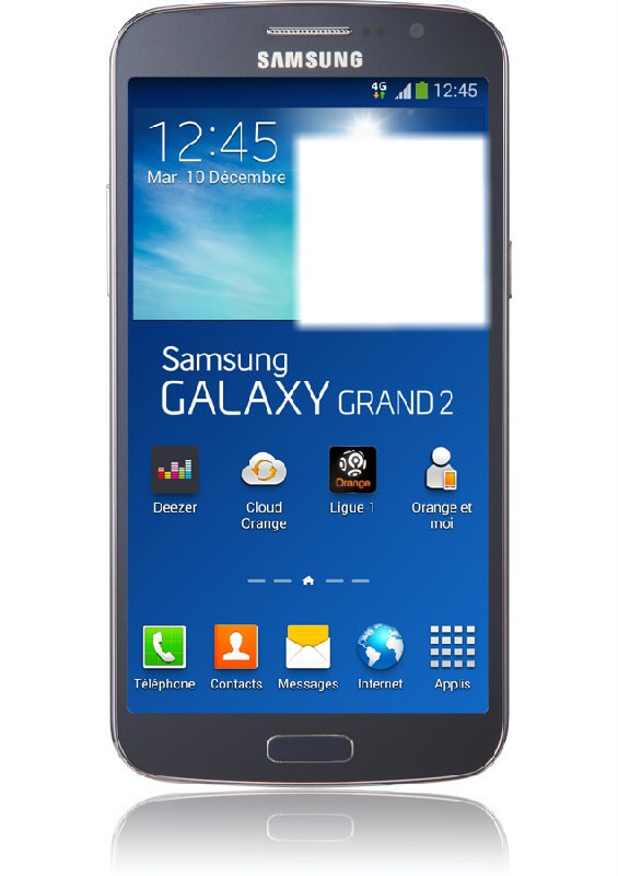 Samsung Galaxy Grand 2 bleu Photo frame effect