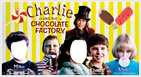 Charlie et la chocolatrie Fotomontage