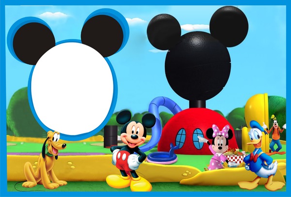 La casa de Mickey Mouse Fotomontáž