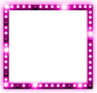 Quadro com Glitter Rosa Photo frame effect
