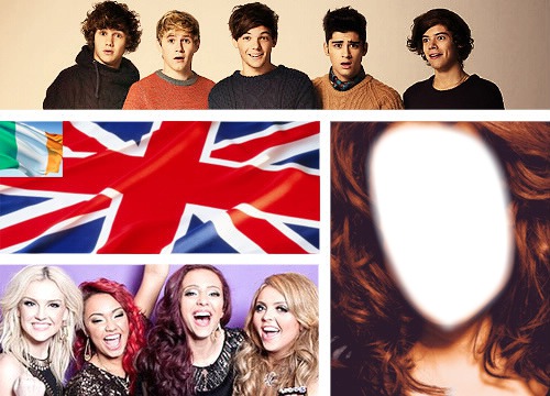 One direcction y little mix Montage photo