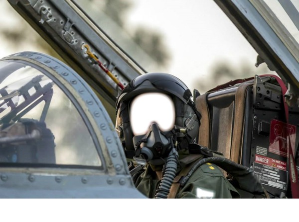 Army Pilot Photo frame effect
