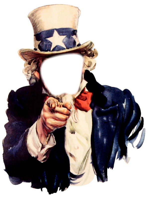 UNCLE SAM I WANT YOU Fotomontage