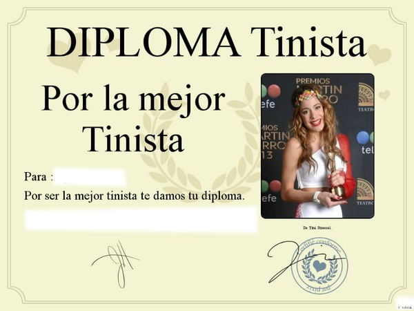 Diplomas de tini Fotomontaža