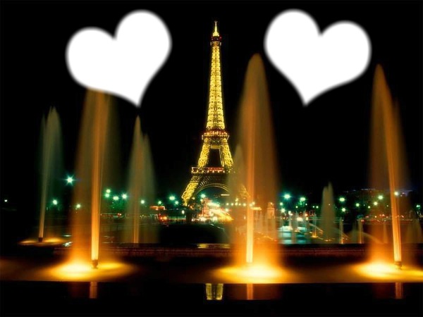 Paris en coeur Фотомонтаж