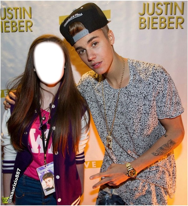 Justin Bieber and you Fotomontagem