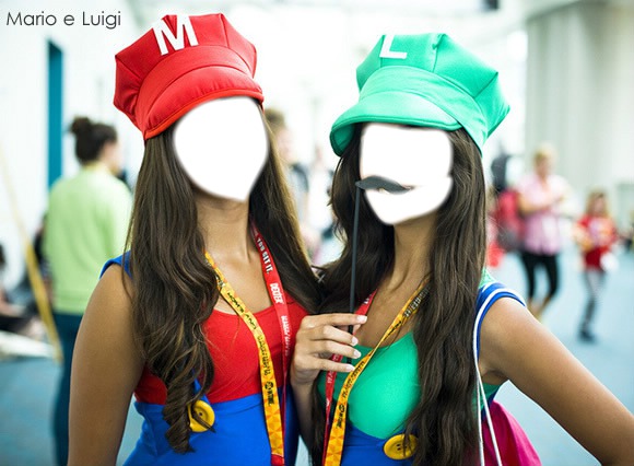 Mario and Luigi フォトモンタージュ