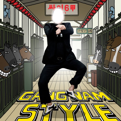 gangnam style Fotomontáž