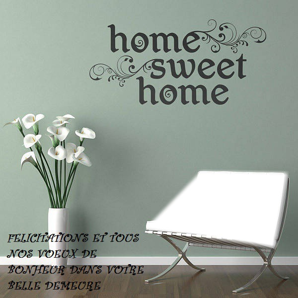 HOME SWEET HOME Photo frame effect