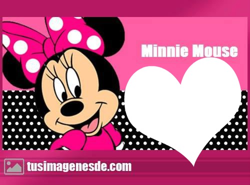 minnie  mouse Photo frame effect