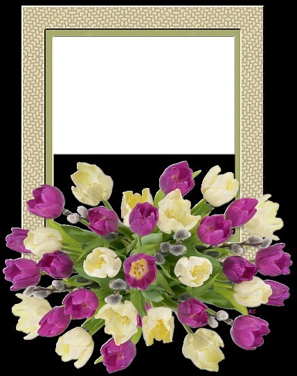 cadre fleuri Valokuvamontaasi