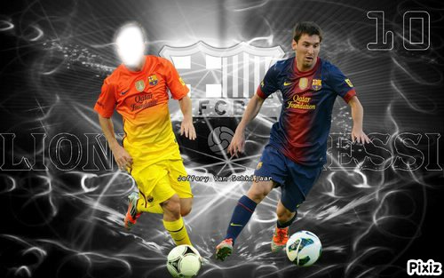 lionnel messi 2012 Photo frame effect