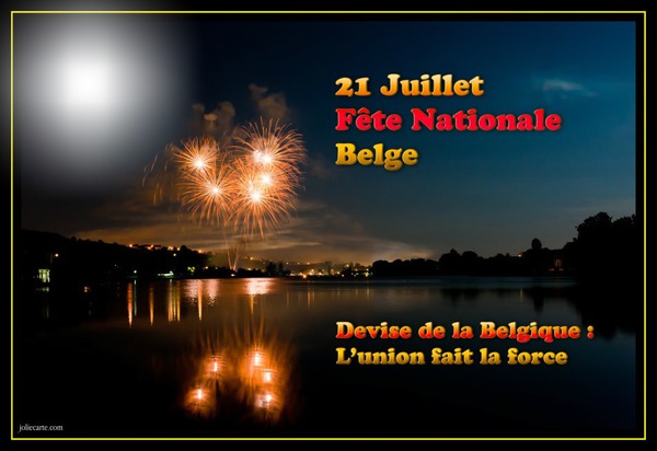 fête nationale belge Photo frame effect