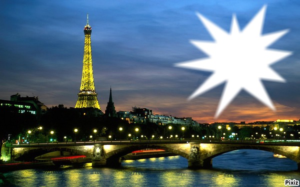 *Paris By Night* Photomontage