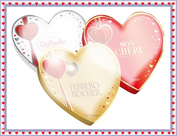 Ferrero Küsschen-Freunde Fotomontaggio