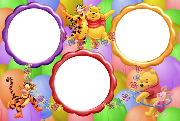 wini pooh Photo frame effect