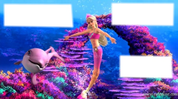 Barbie em vida de sereia 2 Fotomontage