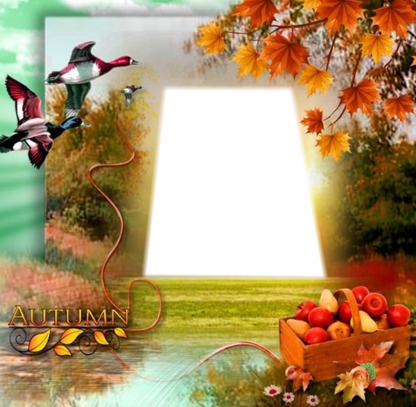 Fall Photo frame effect