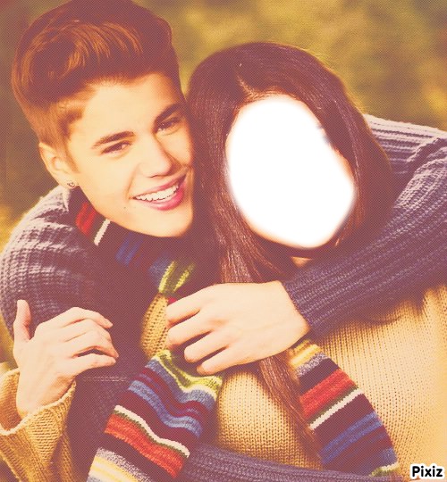 Toi et Justin Bieber Photo frame effect