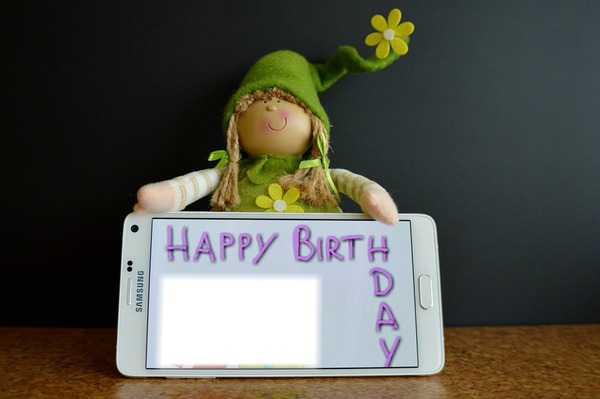 happy birthday Photo frame effect