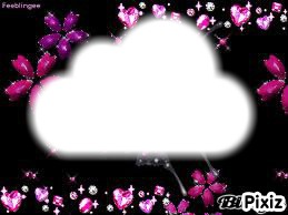 nuage de fleur Photomontage