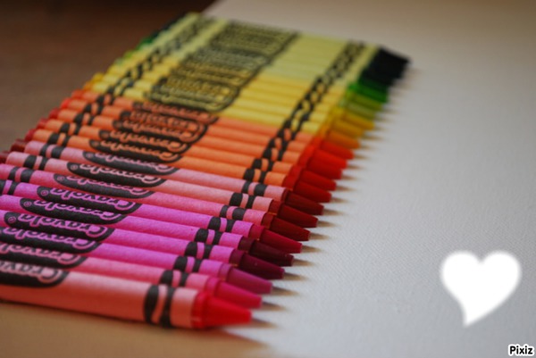 coeur crayons Fotomontáž