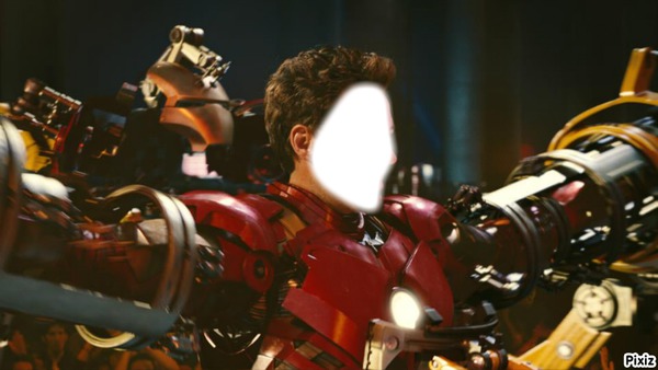 Iron Man s'habille Photo frame effect