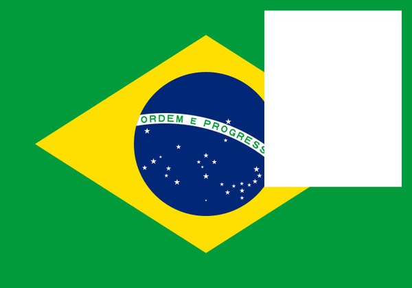Brazil flag 1 Photo frame effect
