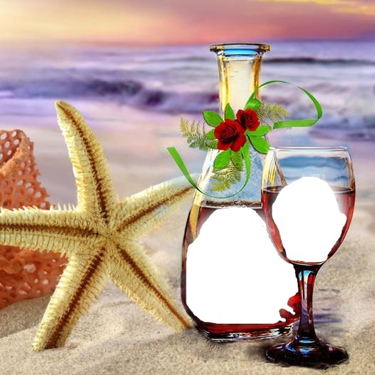 renewilly estrella de mar y copas Fotomontaža