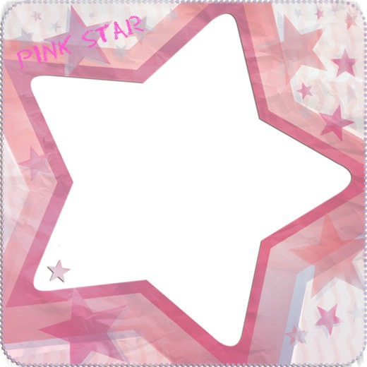 PINK STAR Photo frame effect