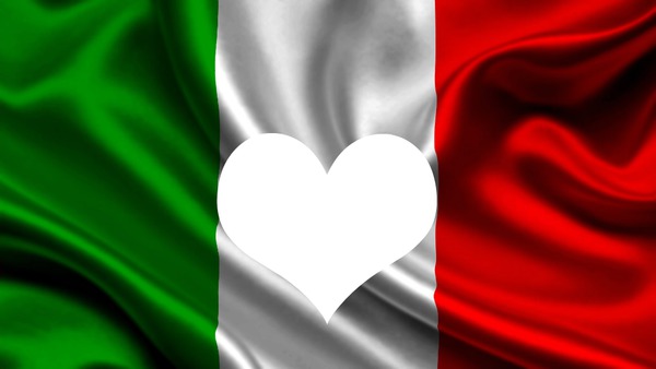 drapeau italien Fotomontage