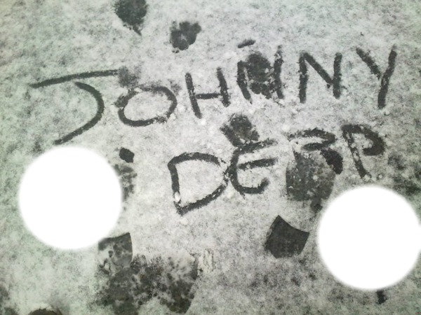 johnny depp Photo frame effect
