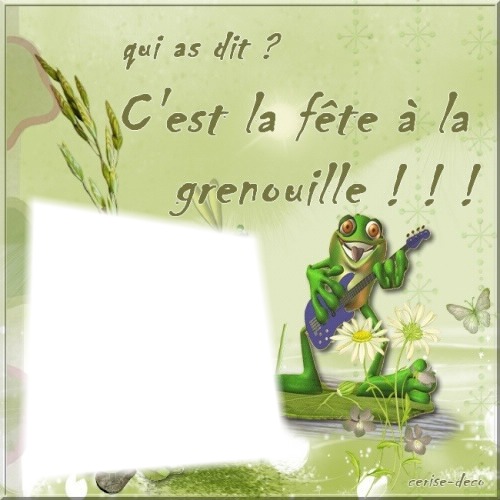 grenouille Photomontage