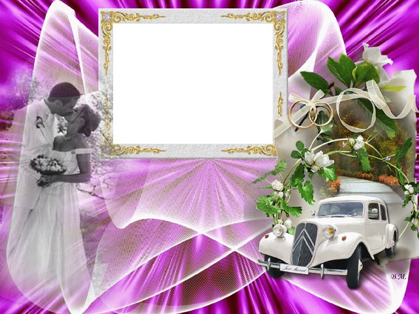 Svatba, svatební Photo frame effect