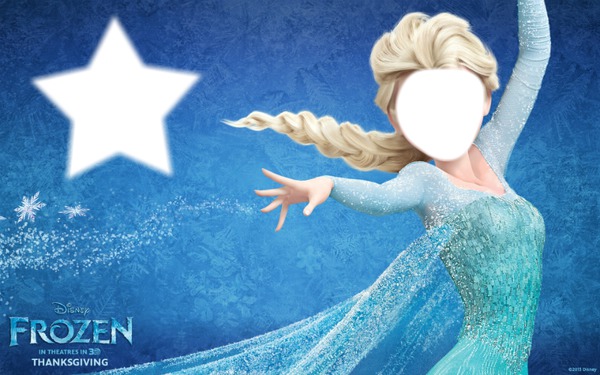 Elsa Frozen Fotomontasje