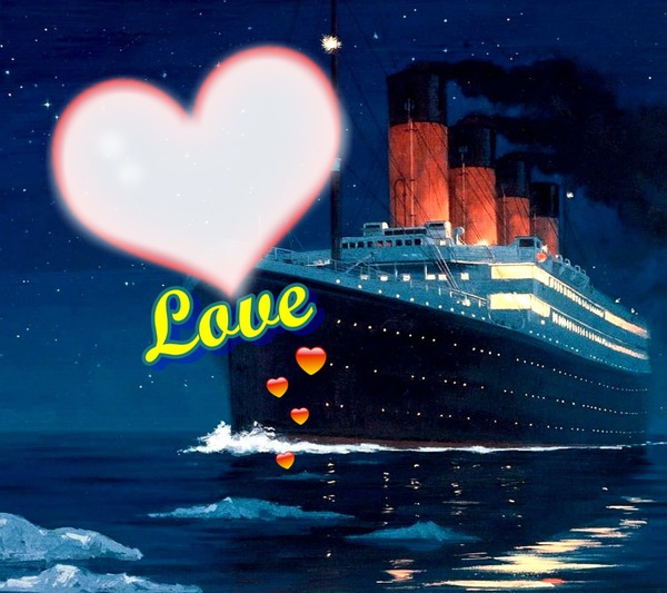 Love-Titanic Fotomontaža