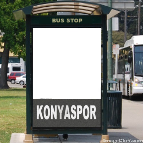 Konyaspor Bus Stop Фотомонтажа