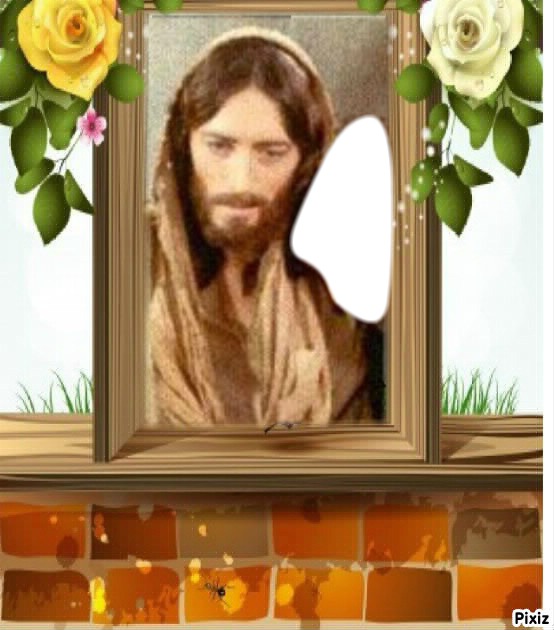 Jesus...ton visage Photo frame effect