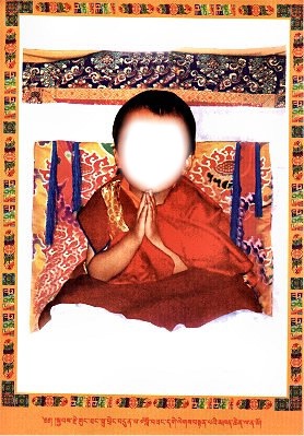 enfant bouddhiste Montaje fotografico