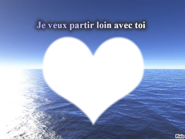 vacances - amour フォトモンタージュ