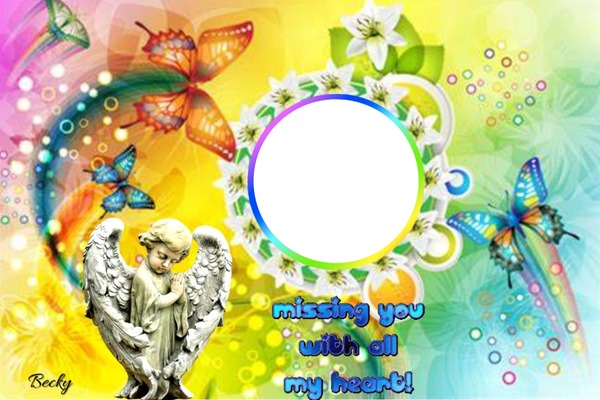 missing you with all my heart Montage photo