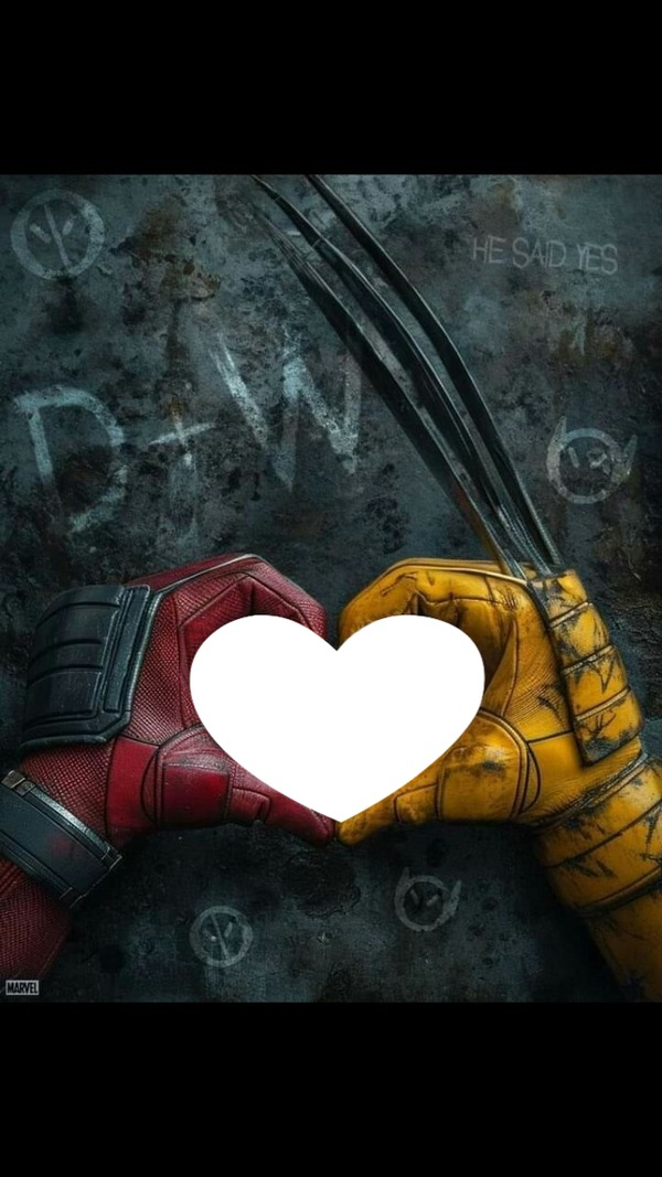 Deadpool corazón Фотомонтажа