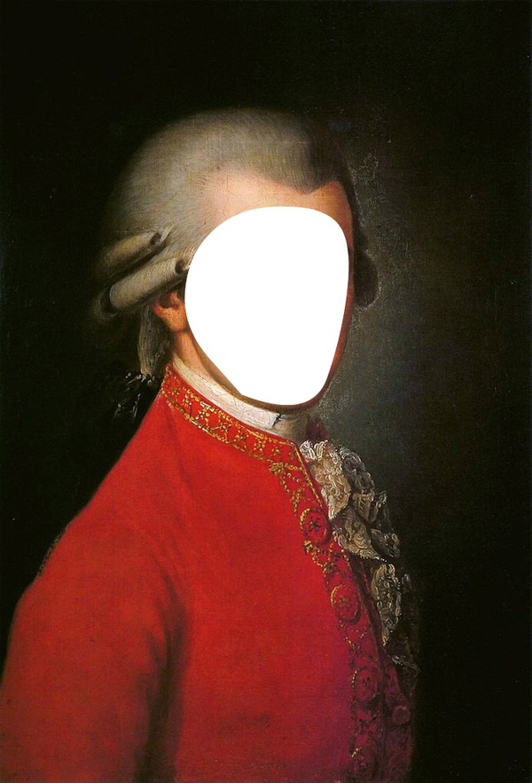 Mozart Figura Intera Fotomontāža