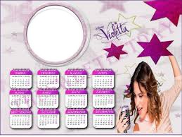 calendario violetta2 Montaje fotografico