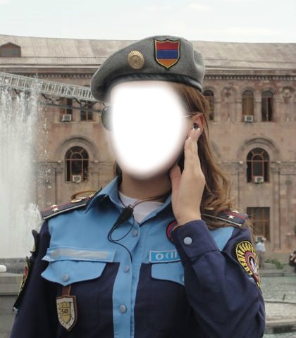 полиция Fotomontaža
