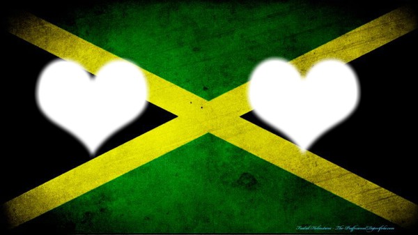 coeur   en jamaique Fotomontage