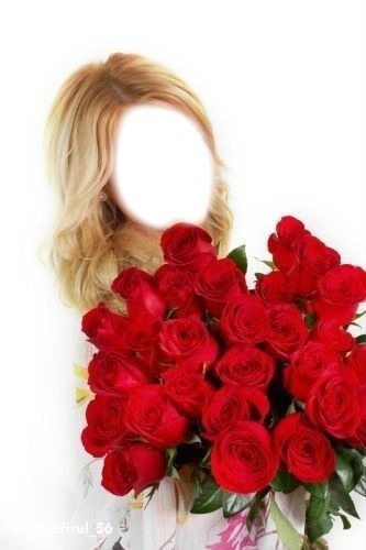 bouquet de roses Fotomontaža