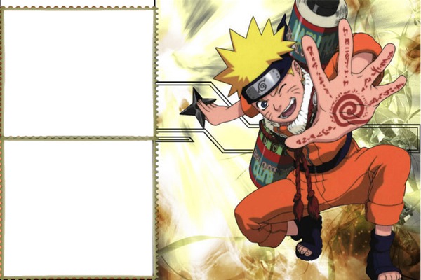 Moldura Naruto Desenho PNG - Imagem Legal