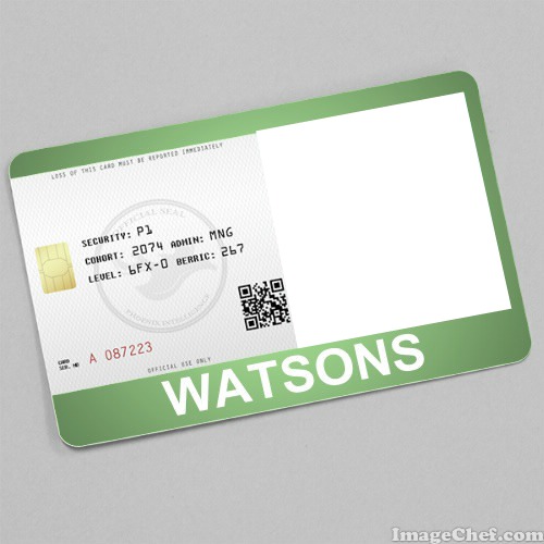 Watsons Card Fotomontáž