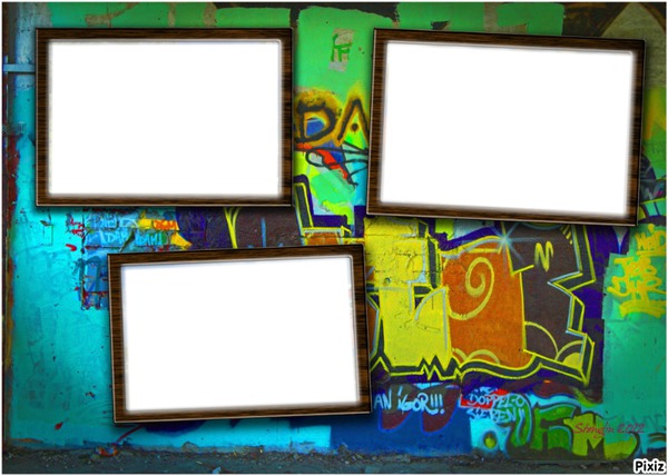 auf-deutscher-Graffity Photo frame effect